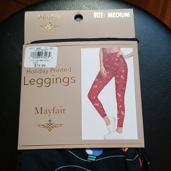 Mayfair Holiday Print Leggings - Christmas… - Picture 1 of 4